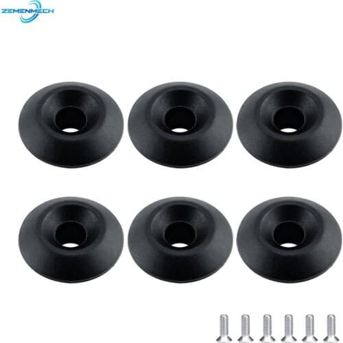 6PCS Kayak Canoe Plastic Deck Line Guides Outfitting Nylon Round Shape Rope Guides Boat Rowing Boat Dinghy Rigging Accessories