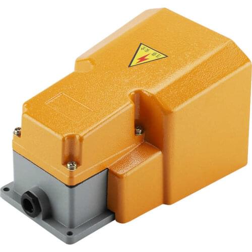 AC 250V 10A Aluminum Alloy Oil Resistant Corrosion Resistant Foot Pedal On/Off Switch With Guard
