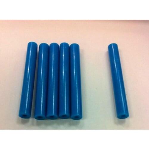 Free Shipping 100Pcs 10x70mm Point Ended PCB Test Fixture Parts Plate POM Pressure Bar Blue