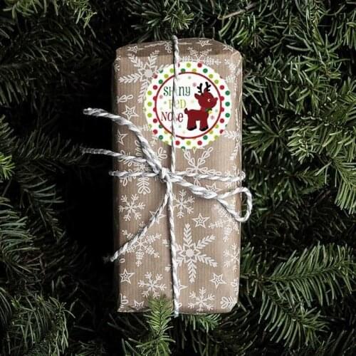 Paper Label Stickers Christmas Sticker Scrapbooking 500Pcs/roll For Christmas Card Gift Packing Stationery