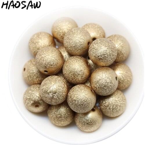 Fashion Beads Jewelry Accessories 100pcs/lot 20mm Bubblegum Light Shinny Wrinkled Pearl Bead ABS Pearl For Handmade Jewelry Kits