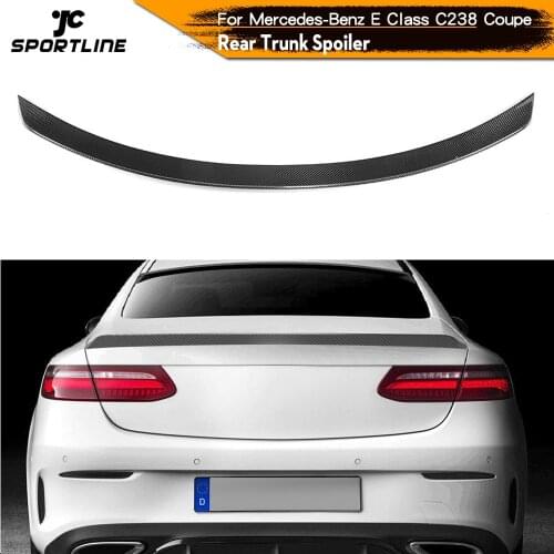 Carbon Fiber / FRP Black Rear Spoiler Window Wing for Mercedes-Benz E Class C238 E200 E400 E500 E550 Coupe 2D 2017 - 2018