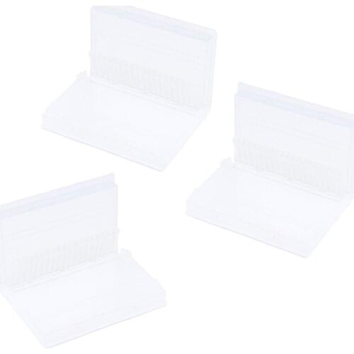 Nail Bit Holder 20 Holes Manicure Tool Organizer Drill Bits Storage Box 3pcs