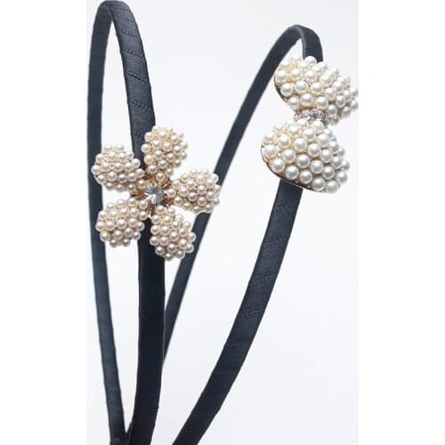Elegant Pearl Headband Girls Hairbands Hair Hoop Bezel Party Headwear Accessories For Hair