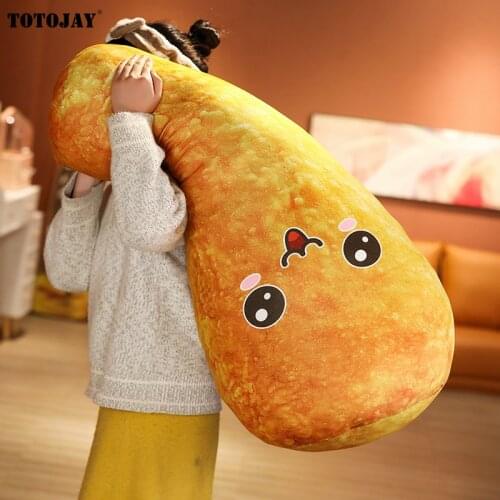 30-100CM Giant Simulation Food Real life Style Chicken Leg Toy Chick Orleans Drumstick Pillow Soft Stuffed Cushion Birthday Gift