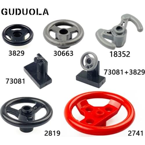 Building Block Brick Steering Wheel Vehicle Console MOC Car Parts 2741 2819 3829 73081 16091 30663 18532 10pcs/lot