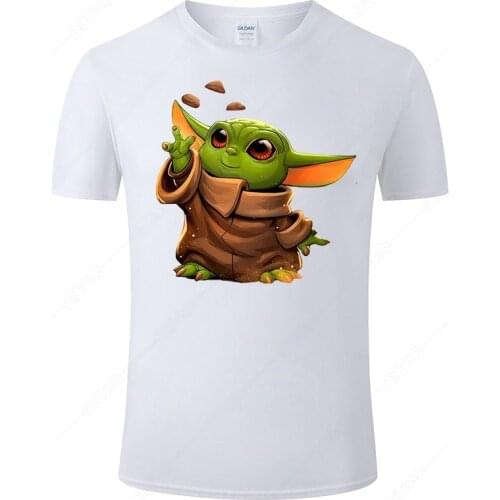 Cool Baby Yoda T Shirt Men Women Summer Cotton Short Sleeve Print Tee Fashion Male Brand Tops Fashion Casual Tshirt Clothing J11