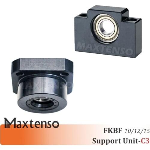 MAXTENSO Support Unit Set C3 class FKBF FK10 FK12 FK15 BF10 BF12 BF15 Professional fixed side for Ball screw TBI sfu sfnu 1605