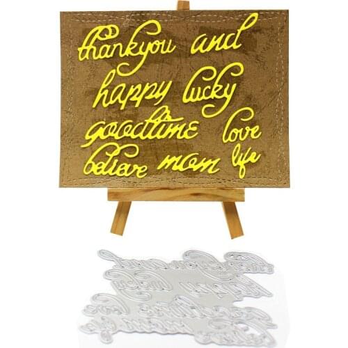 KSCRAFT Words Metal Cutting Dies for DIY Scrapbooking/Card Making/Kids Fun Decoration Supplies