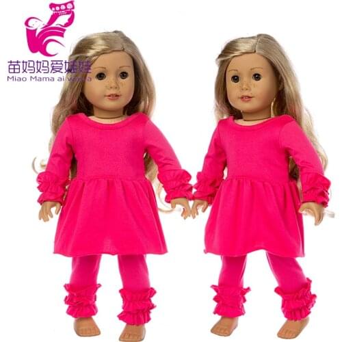 Doll clothes red clothes set fit for new born baby doll coat 18 inch og girl doll Christmas clothes girl new year gift