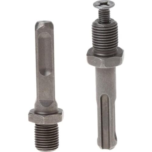 12mm Thread Dia SDS Plus Round Shank Drill Chuck Adapter Connector Gray Y1AD
