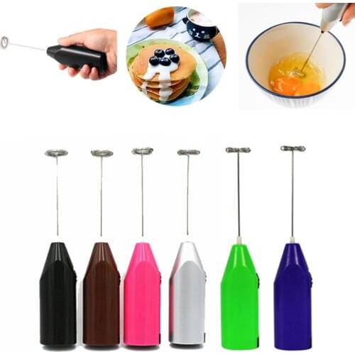Practical Drink Stirrer Whisk Mixer Electric Egg Beater Frother Foamer Mini Handle Kitchen Cooking Tool
