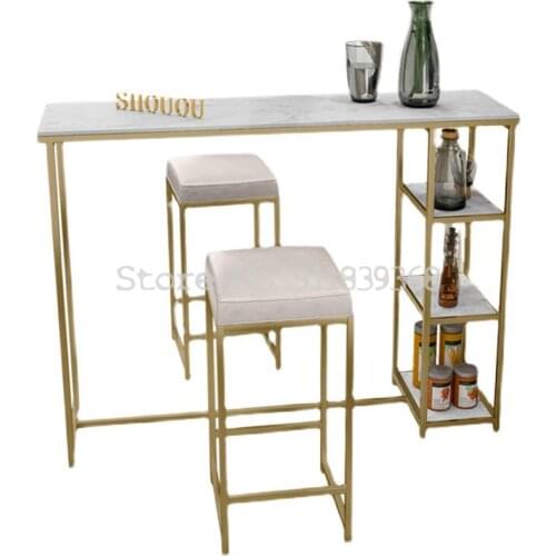 Simple Wall Bar Table, One Household Dining Table, High Table, Family Porch, Small Bar, Partition Cabinet, Light Luxury