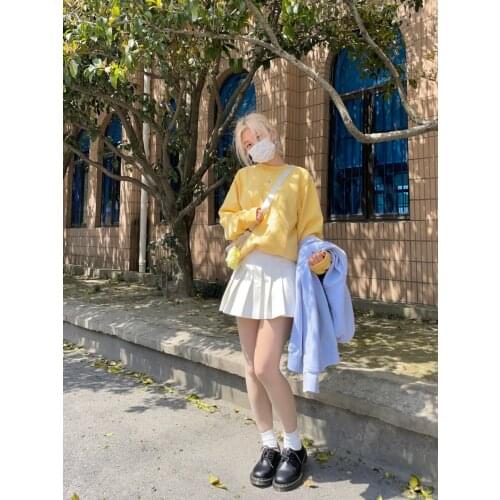 Oversize Women Soft Cotton O Neck Pullover 2021 Spring-autumn Fashion Ladies Loose Pullover Female Solid Color Pullover Top