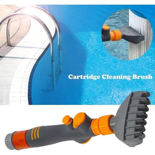 Adjustable Pool Filter Cleaning Brush Pool Filter Dust Dirt Remover Swimming Pool Water Filter Core Cleaning Tools
