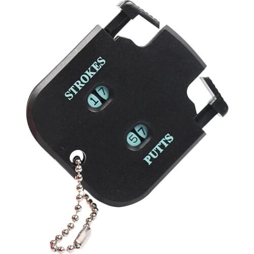 5.5x5cm Putt Score Counter Two Digits Scoring Keeper Black Color Mini Handy Golf Count Shot Stroke Golf Supplies
