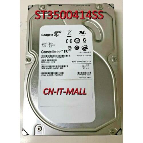 Seagate Constellation ES ST3500414SS 500GB 7200 RPM 16MB Cache SAS 6Gb/s 3.5" Internal Hard Drive