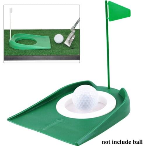 Removable Golf Putting Regulation Cup Hole Flag Indoor Home Yard Outdoor Practice Training Aids