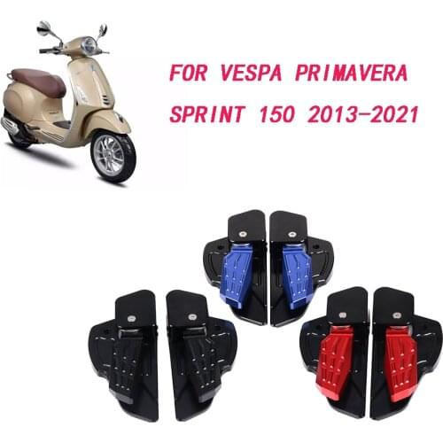 Foldable Pedal for Vespa Primavera Sprint 150 Motorcycle Rear Passenger Foot Peg Steps for Vespa Primavera Sprint 150 2013-2021