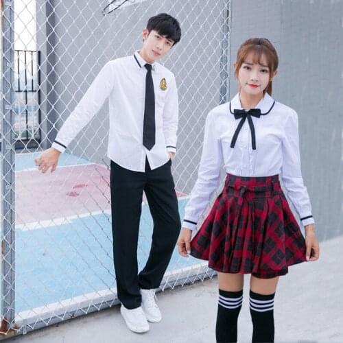 Student Uniforms British Academic Outfit Long Sleeve School Uniform Students Sweet Clothes Plus Size 3pcs Shcool Wear D-0608