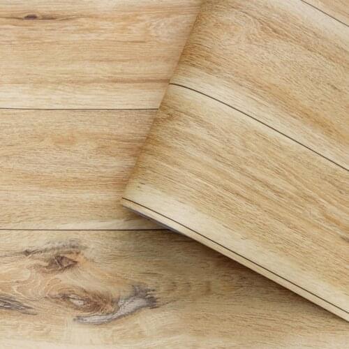 Faux Distressed Wood Plank Wallpaper Peel And Stick Vinyl Self-Adhesive Contact Paper For Bedroom And Bathroom Wall Decoration