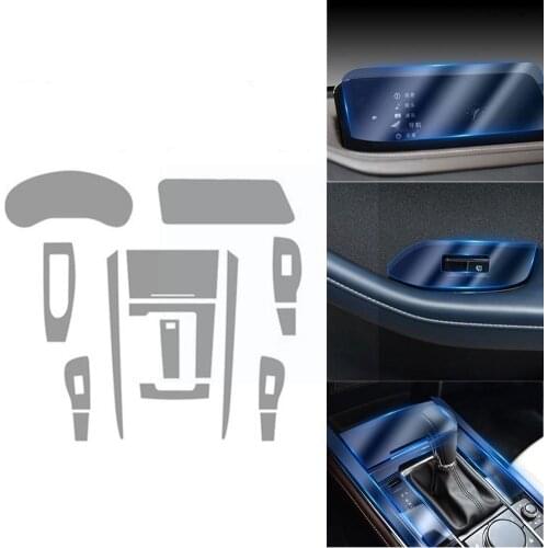 For Mazda CX-30 2020 2021 Car Interior Center console film Anti-scratch TPU navigation Protective film Accessories Transpar R2O5