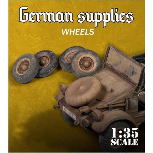 1/35 Uncolor 5 wheels for Kubelwagen Historical toy Resin Model Miniature Kit unassembly Unpainted