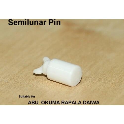 1PCS Ceramic Semilunar Pin Fishing Wheel Half moon Pin Reel Accessories Suitable for DAIWA ABU OKUMA RAPALA Fishing Reel Repair