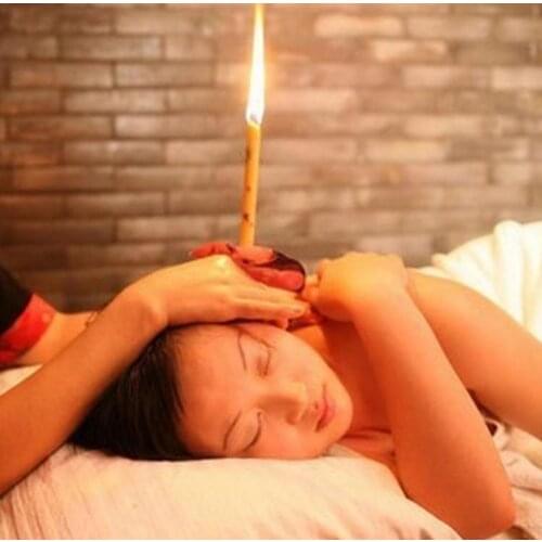1000 pcs Natural Coning Beewax Ear Candling Thermo-Auricular Therapy Straight Style Ear Care & Ear Candle DHL SN1015
