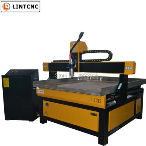 3.0kw metal cnc router 1212 4 axis wood/stone engraving milling machine with water tank
