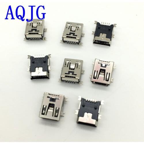 200pcs Mini USB connector SMD USB Data interface 5pin 5 needle mini Micro usb socket AQJG
