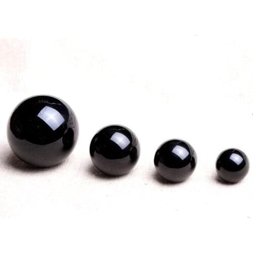 A Natural obsidian stone crystal ball home decoration ball diviner circular crystals wedding photography accessories