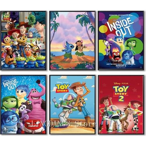 5d Diy Diamond Painting Disney Anime Cartoon Toy Story Movie Nordic Diamond Mosaic Embroidery Cross Stitch Full Drill Home Decor
