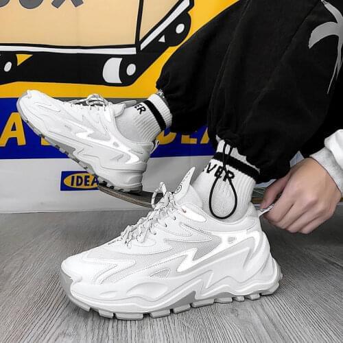 Auguswu Mens Breathable Sneakers