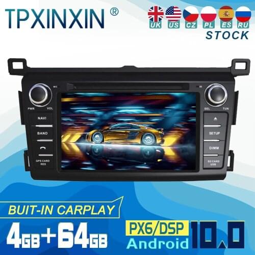 For Toyota Rav4 2013-2018 Android 10 Carplay Radio Player Car GPS Navigation Head Unit Car Stereo CD DVD WIFI DSP BT