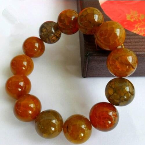 Natural Dragon Agate Chalcedony Bracelet for men women bracelets crystal bracelet jade beads bracelet jade bangle