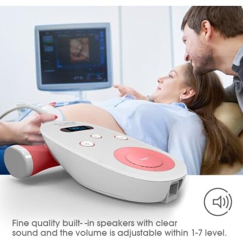 Household Doppler Fetal Heart Rate Monitor Ultrasound Baby Heartbeat Detector Accurate Prenatal Heart Rate Detector Baby Doppler