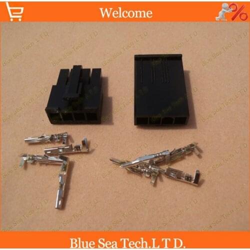Black 4 Pin/way 4.2mm 5557 wiring terminal Electrical connector kit (Housing+Terminal) for car/boat ect