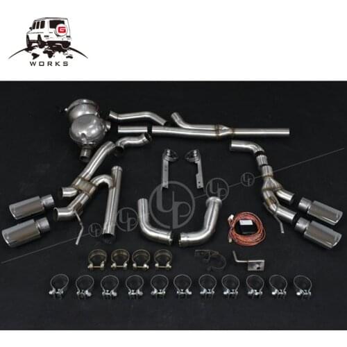 G class W463 G350D exhaust system with Simulated Sound Wave for W463 G350D muffler tips end pipes 90-18y