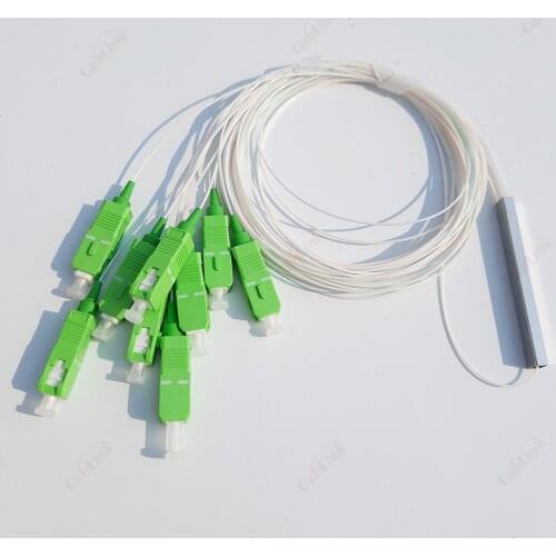 Quality Warranty 1x2 1x4 1x8 1x16 1x32 SC APC Optical PLC Splitter Steel Tube Cable 2 Way 4way 8 Way 16 Way SM 1310/1550nm