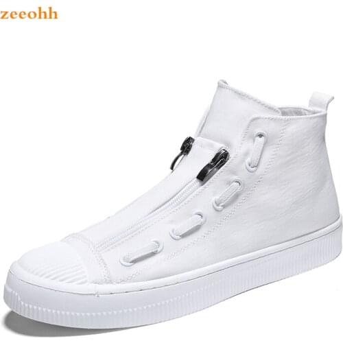 High Top Men Vulcanized Shoes Flats Slip On Casual Shoes Male Canvas Shoes Plimsolls Espadrilles Man Trainers Zapatillas Hombre