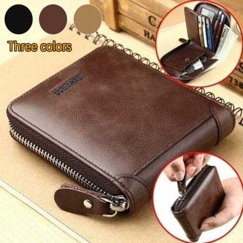 Fashion small men wallet black short zipper purse with coin pocket Brand soft Pu leather man card holder designer male money bag