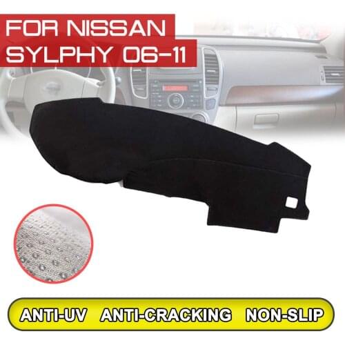 For Nissan Sylphy 2006 2007 2008 2009 2010 2011 Car Dashboard Mat Anti-dirty Non-slip Dash Cover Mat UV Protection Shade