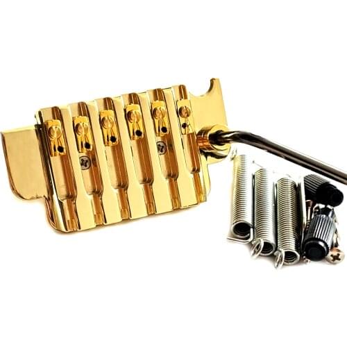 Non-locking Tremolo Bridge in Gold with brass block and brass saddle
