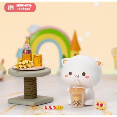 8Pcs Set Mitao Cat Second Generation Blind Box Cute Cat Cartoon Doll Hand Office Ornaments Childrenal Birthday Gift Toys