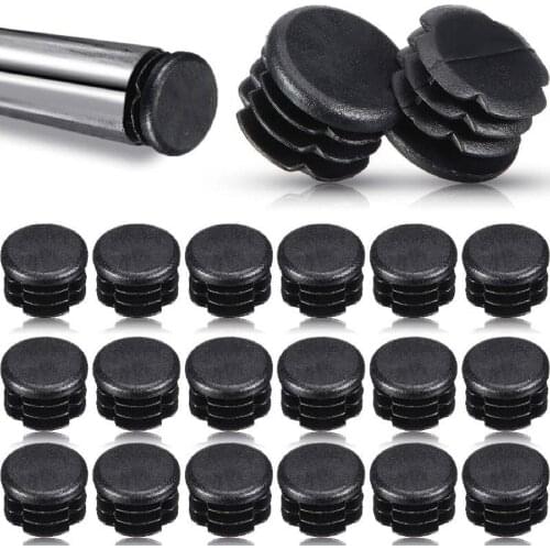 Furniture Foot Tubing End Caps Round Plastic Plug Fencing Post Insert Equipment Pipe Tube Cover Durable Chair Leg Insert Glides