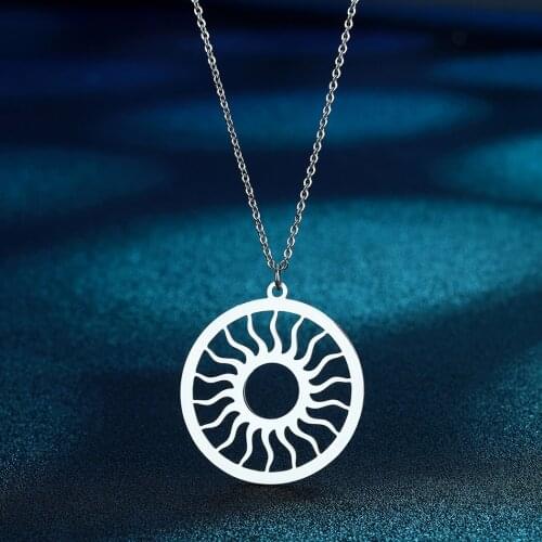 Chandle Sun Charm Necklace - Sunshine pendant -Sunny Jewelry