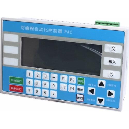 Single dual axis step servo motor programmable controller,Two-axis one-axis PLC punch drilling machine controller,J19358
