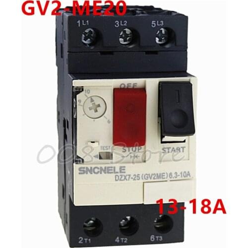 Motor Protector GV2 Series GV2ME20 GV2-ME20 13-18A