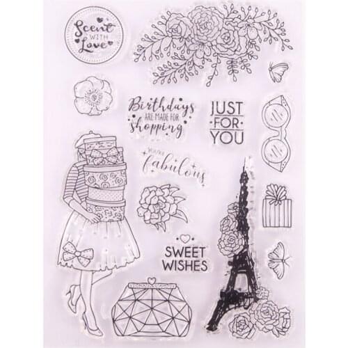 Happy Birthday Transparent Clear Silicone Stamp Seal DIY Scrapbooking Rubber Stamping Coloring Embossing Diary Decor Reusable